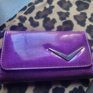 Lux de Ville sparkly purple wallet